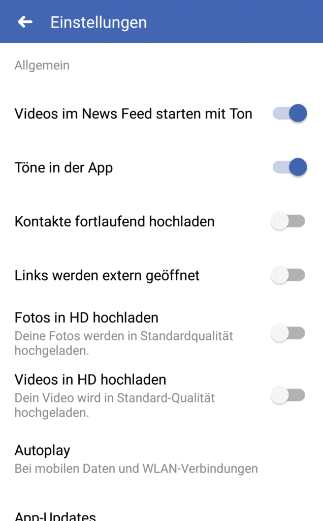 Automatisches Abspielen Von Facebook Videos Abstellen 